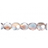 Fire polished 4mm Crystal/grey Strung Fire polished 4mm Crystal/grey Strung